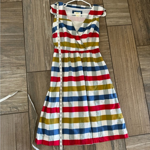Anthropologie Maeve Cricket Club Big Gingham Check Plaid Dress Size 2 - Picture 13 of 13
